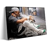 B.B.F MAKE 2025 Super Canvas Bowl Wall Art Champions Eagles Poster Print Philadelphia Hurts Painting Canvas Wall Decor Sports Stars Picture Modern Bedroom Living Room Home Decoration, Framed 11x14inch