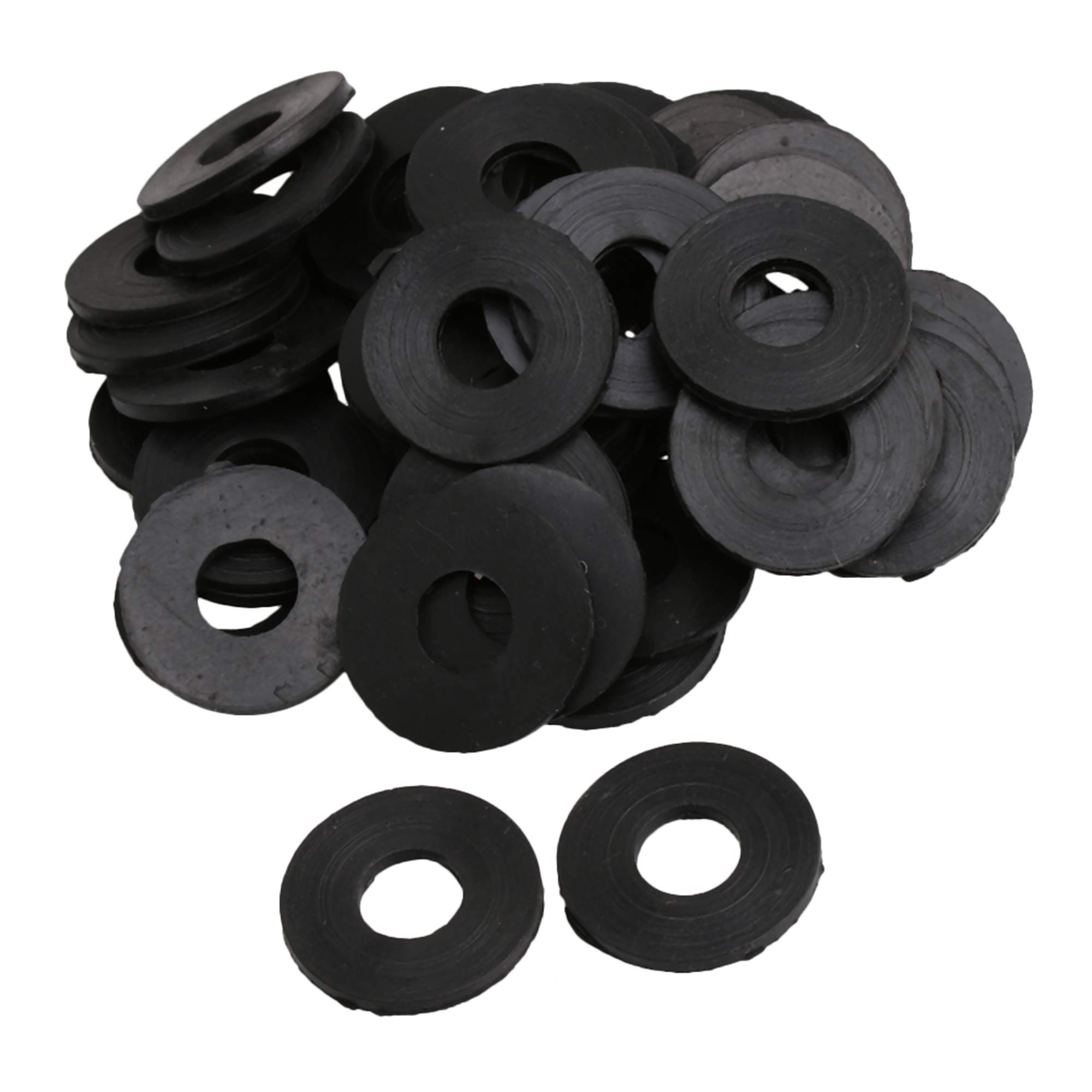 50pcs Rubber Flat Washer Gasket Seal Rings 20mm OD 10mm ID 2mm Thickness for Faucet Pipe Water Hose