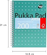 Pukka Pad Metallic Jotta A5 30-Pack Wirebound Notebook 80GSM 200 Pages Green view 3
