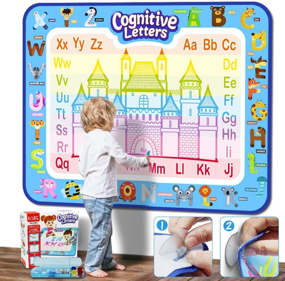 Amazon Jasonwell お絵かきシート お絵かき おもちゃ 子供 水で描く 知育玩具 水 ぬりえ ラクガキ 幼児 に 人気 の おもちゃ 女の子 おもちゃ 男の子 3歳 4歳 5歳 6歳 7歳 8歳 誕生日 クリスマス プレゼント 日本語バッケージ 日本語取扱説明書付き 100cm