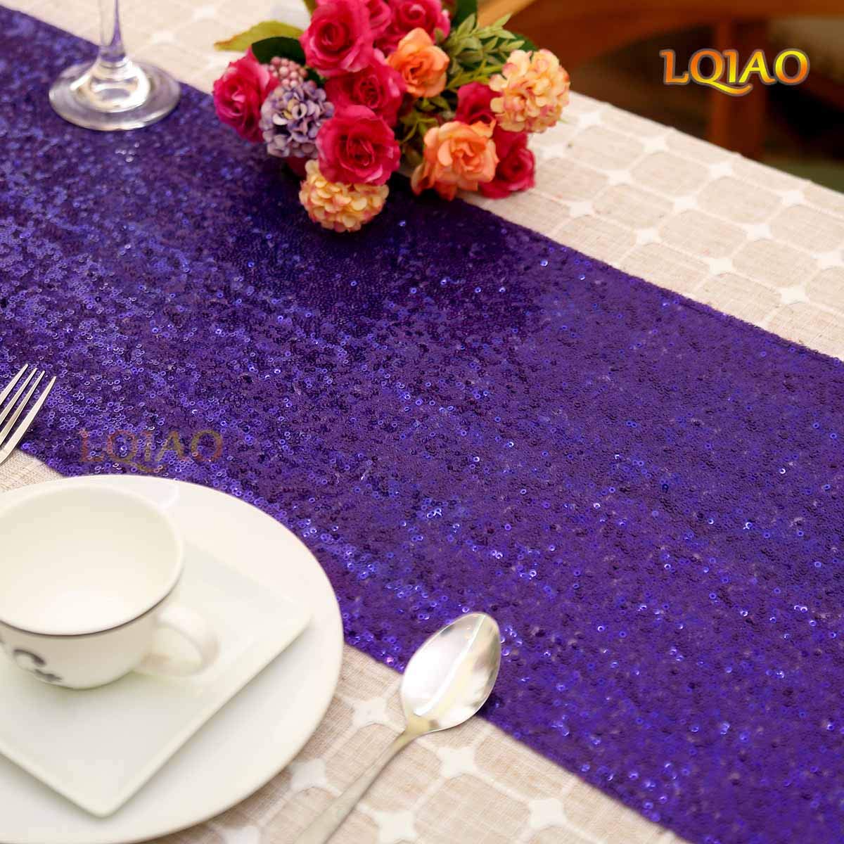 Best purple lace table runner