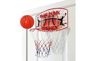 Bundaloo Over The Door Basketball Game - Mini Hoop Shooting Activity for Kids