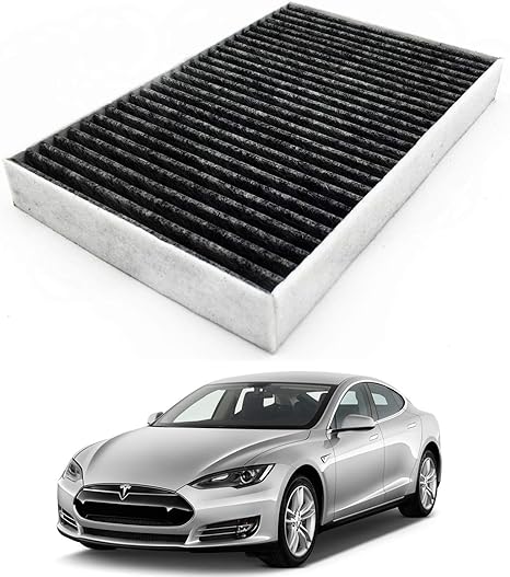 Jojomark Tesla Model S Cabin Air Filter With Activated Carbon Fit 2012 2015 Model S 1035125 00 A