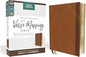 NIV, Verse Mapping Bible, Leathersoft, Brown, Comfort Print: Find Connections in Scripture Using a Unique 5-Step Process