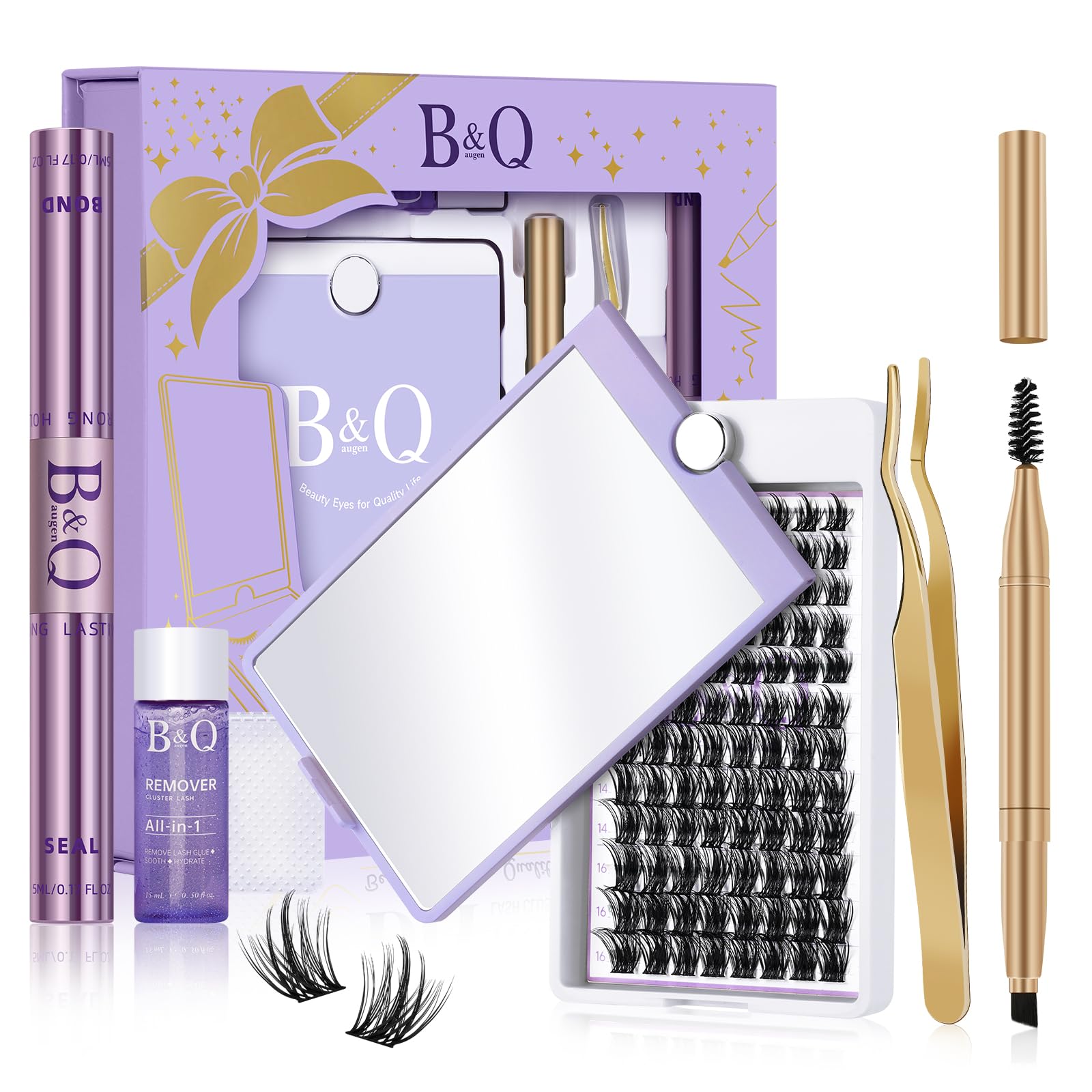 Diy Lash Extension Kit Q07 D Curl 8-16MIX 96 Pcs