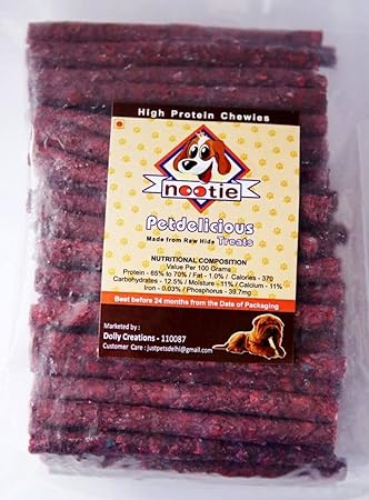 Nootie Petdelicious High Protien Raw Hide Beef Munchies, 1 kg