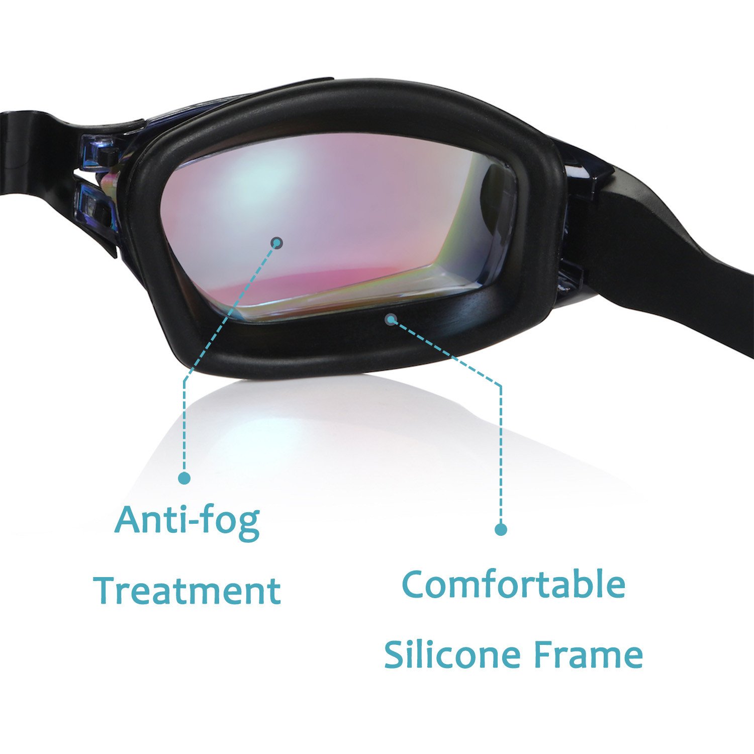 Aegend Swim Goggles, Swimming Goggles No Leaking Anti Fog UV Protection