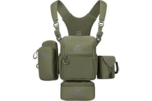 SIATREX BINO‑X Full Modular Binocular Harness System, Binocular Harness Lightweight Hunting & Outdoor Gear Pack