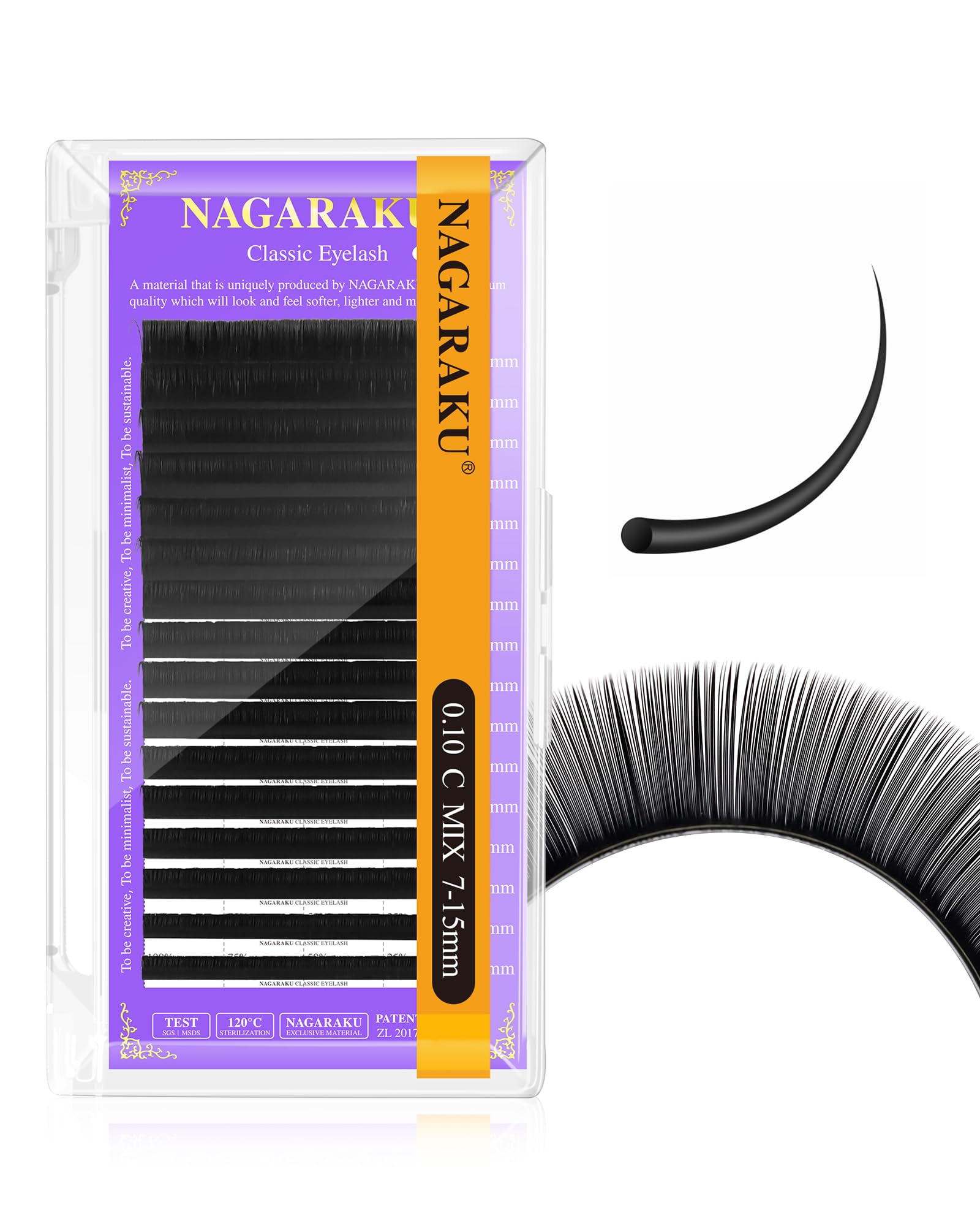 NAGARAKU Eyelash Extensions Individual Lashes