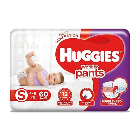 Huggies Wonder Pants, Small Size Diapers, 60 Count