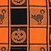 DII Halloween Party Tabletop Decor, Reusable & Machine Washable Cotton Fabric, Table Runner, 14x72, Orange & Black Buffalo Check