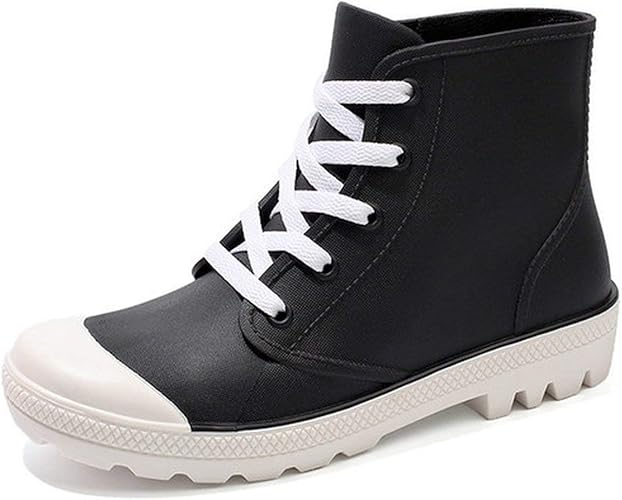 Amazon Com Rain Boots Korean Version Of The Color Short Tube