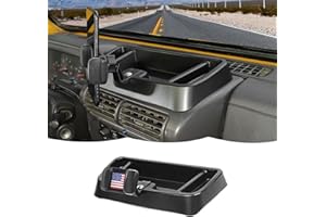 RT-TCZ Cell Phone Holder Dash Mount Phone Holder with Tray Organizer Storage Box American Flag for Jeep Wrangler TJ 1997-2006