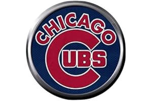 FASHION SNAP JEWELRY Cool MLB Baseball Chicago Cubs Logo On Blue 18MM - 20MM Snap Jewelry Charm
