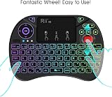 Rii Mini Wireless Keyboard Touchpad Mouse Combo RGB Backlit 2.4G USB Receiver view 4