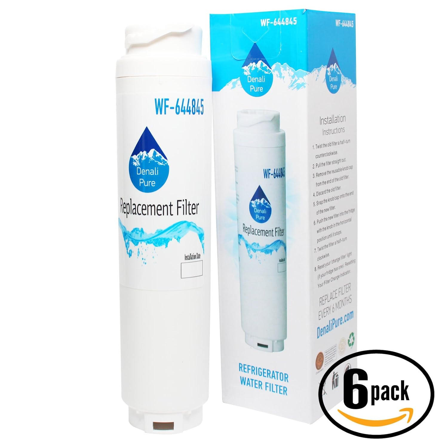 6-Pack de repuesto Bosch replfltr10 nevera filtro de agua ...