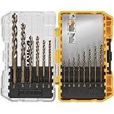 DEWALT Cobalt Alloy Steel Drill Bit Set with Pilot Point, 14-Piece (DWA1240)
