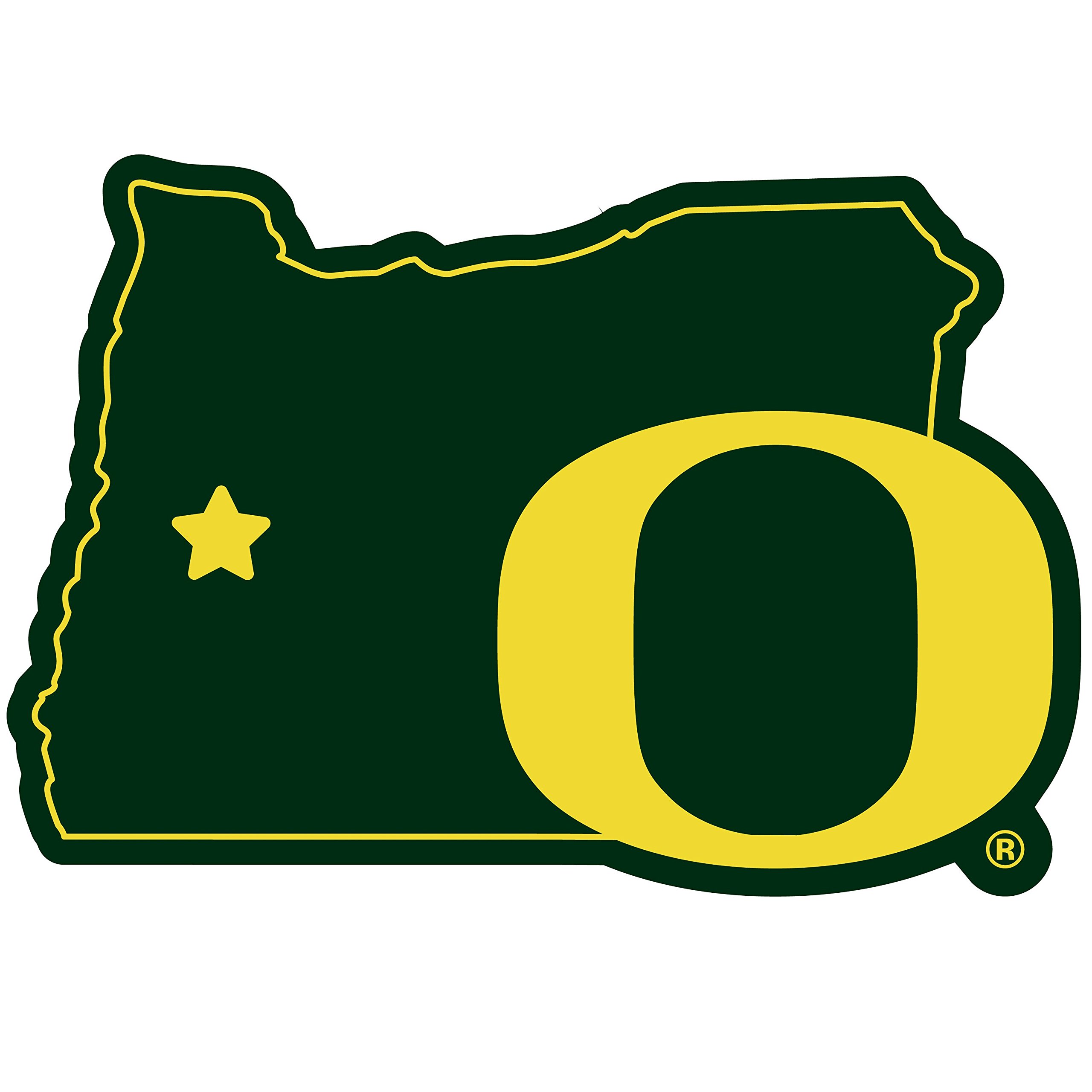 Photo 1 of NCAA Siskiyou Sports Fan Shop Oregon Ducks Home State 11 Inch Magnet One Size Team Color