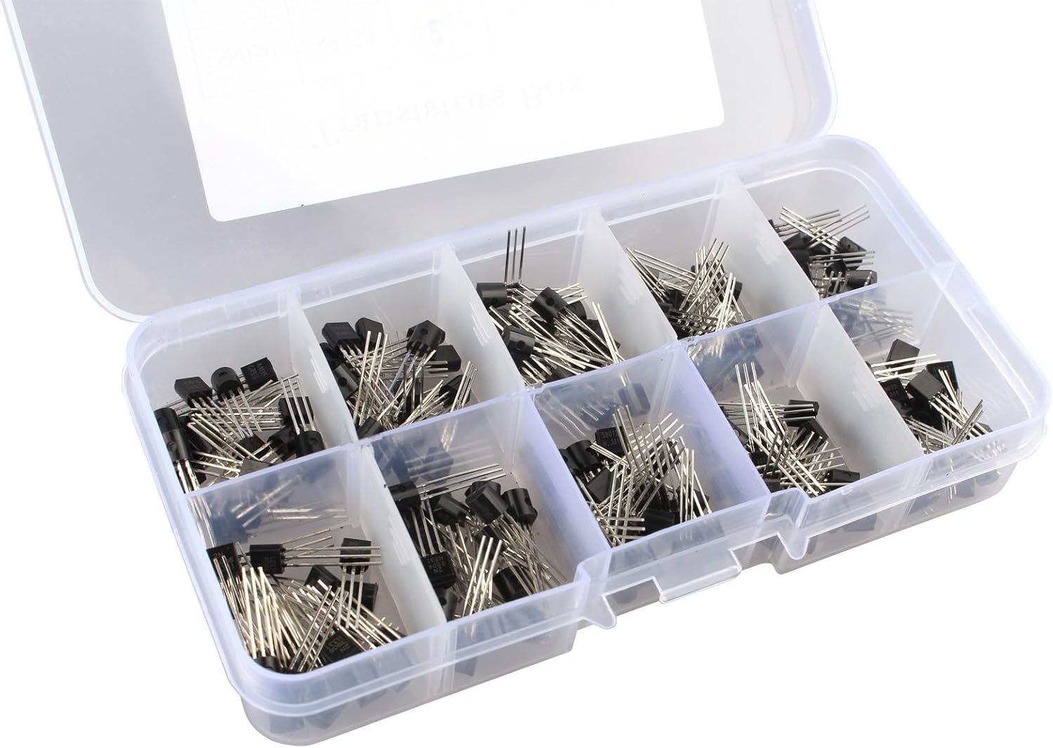 HALJIA 200Pcs 10 Kinds of Transistor Tiode TO-92 Assortment Kit Set, Model: S8050, S8550, S9012, S9013, S9014, 2N3904, 2N3906 - Image 3