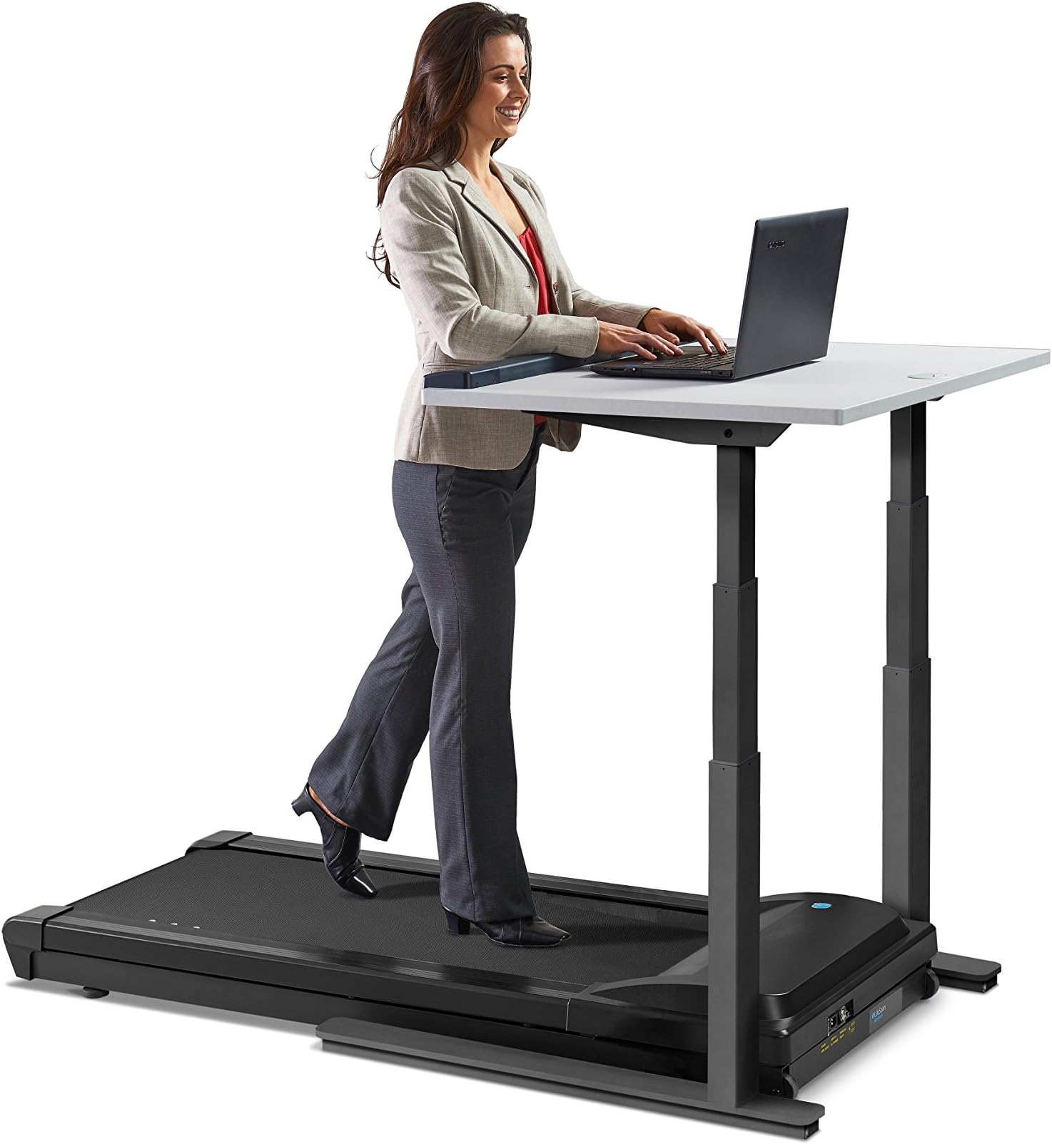 LifeSpan TR1200 DT7 Treadmill, Treadmill Desk/Office Charbon de Bois Dt7c