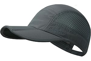 GADIEMKENSD Mens Folding Outdoor Hat Long Brim UPF 50+ Sun Protection