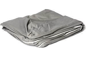 PetFusion Replacement Cover for Ultimate Dog Lounge Dog Bed Cover Jumbo 2XL - Grey