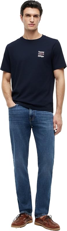 Lot de 2 t-Shirts pour Homme, Motif Graphique Reg Tees MW0MW45091 S/S, Multicolore (Bleu Marine/Blanc), Taille L