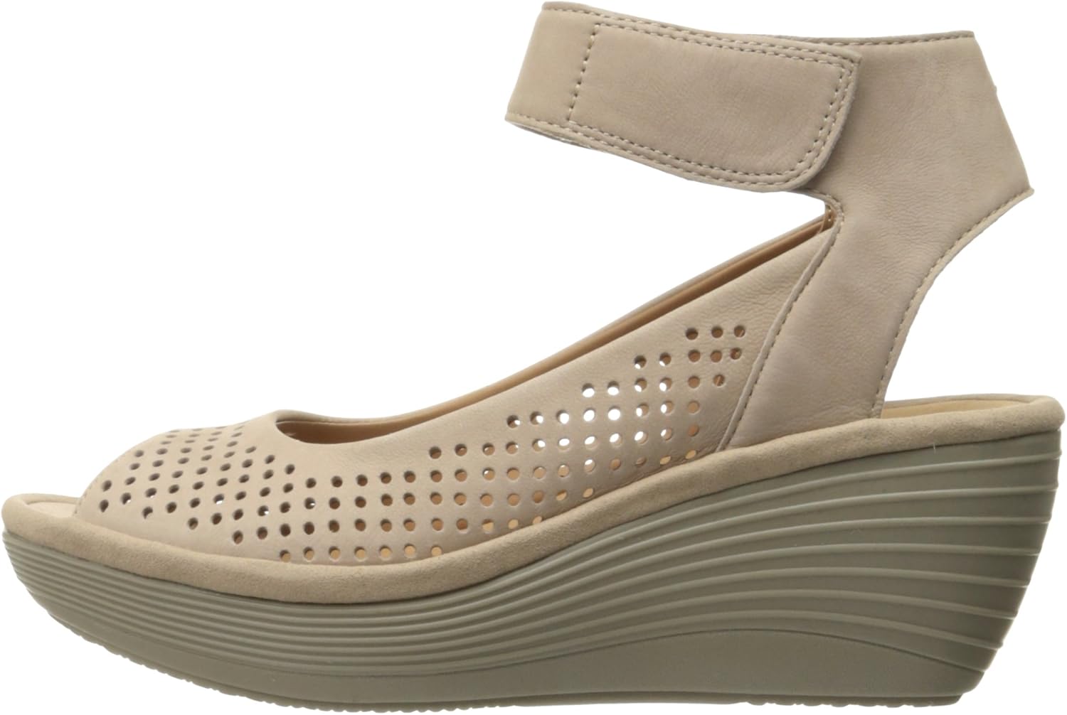 clarks reedly salene womens wedge sandals