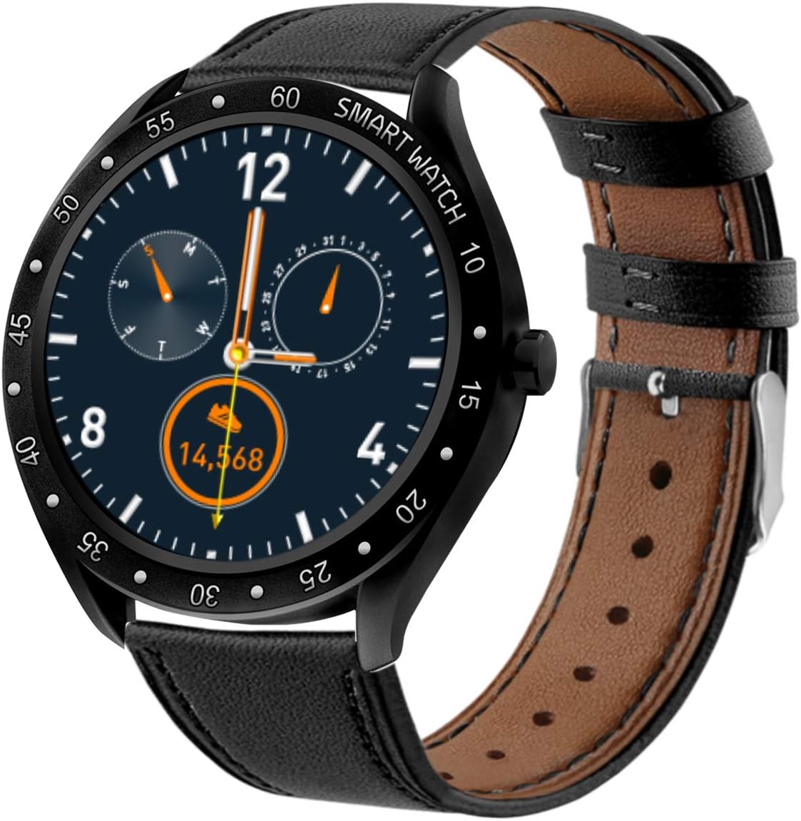 OPTA SB-193 Bluetooth Fitness Watch with All Day Heart Rate and Activity Tracking for Android & iOS(Black)