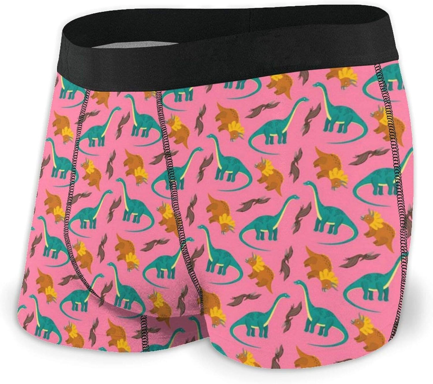 Lovely Dinosaurs Men'S Soft Breathable Boxer Briefs