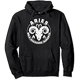 Aries Sign Horoscope - Zodiac Star Starsign Traits Pullover Hoodie