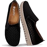 Glolily Elle Perf Women's Comfort Sneakers - Orthotic Lightweight & Flexible Walking Shoes with Arch Support, Comfortable Casual Fashion Shoes for Women