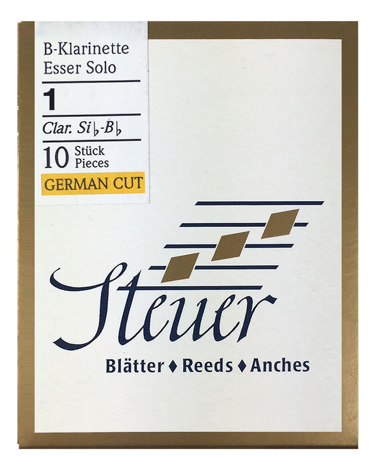 Steuer reed BB clarinet Solo White Line 1 German cut pack of 10 — image 1
