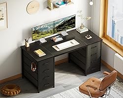 ODK 48 Inch Computer Desk with 8 Fabric