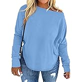 UNCLECAT Womens Plus Size Tops Off The Shoulder Long Sleeve T Shirts Casual Curve Hem Tunics Tops
