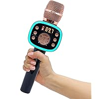 Carpool Karaoke Machine for Kids & Adults, Carpool Karaoke The Mic 2.0 - Wireless & Bluetooth Karaoke Microphone with Voice C