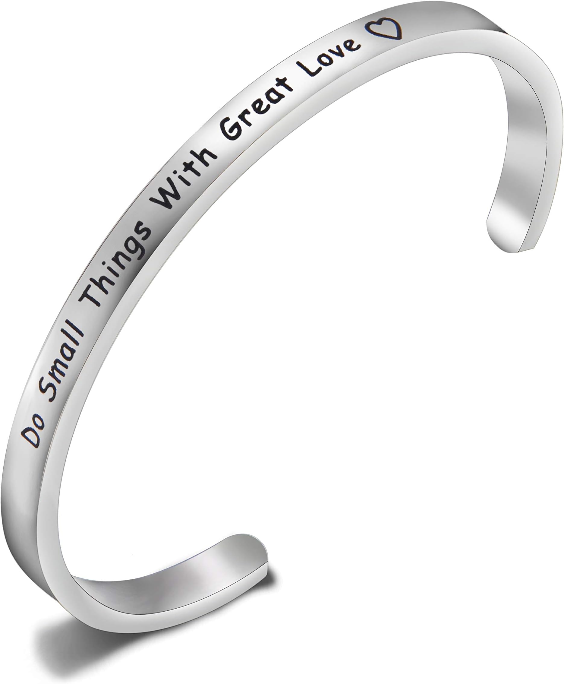 MAOFAED Religious Jewelry Do Small Things With Great Love Social Worker Gift Scripture Bracelet Gift For Her