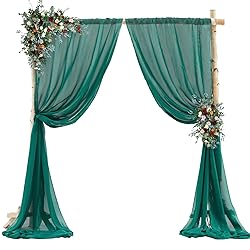 PARTISKY Wedding Arch Draping Fabric,2 Panels 18FT