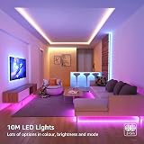 Lepro 10M RGB LED Strip Lights with Remote 2x5M 300 LEDs Dimmable view 3
