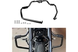 PSLER Softail Crash Bar Engine Guard - Mustache Highway Bar for 2018-2025 Deluxe Fxlrst Street Bob Heritage Classic Sport Gli