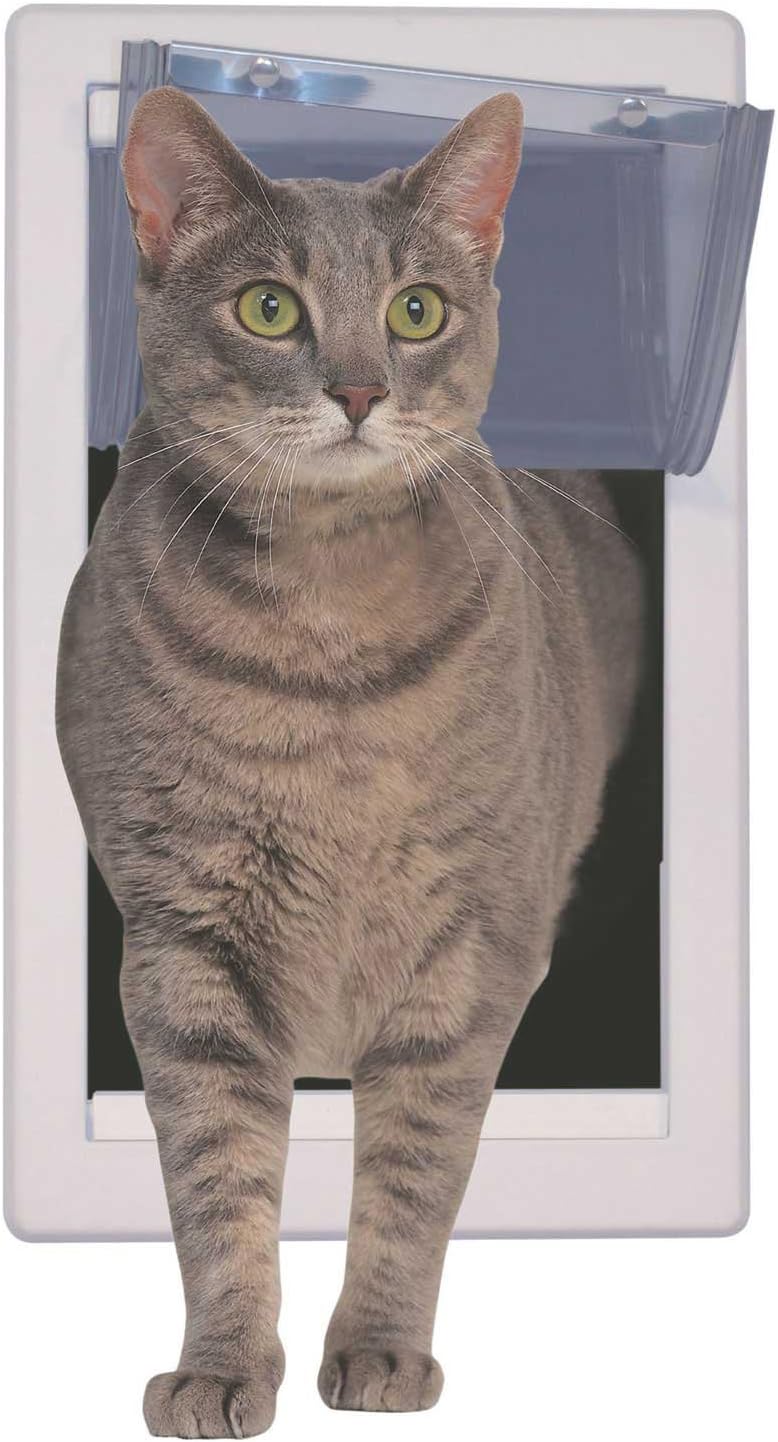 Perfect Pet Soft Flap Cat Door with Telescoping Frame, Medium, 7" x 11.25" Flap Size : Pet Supplies