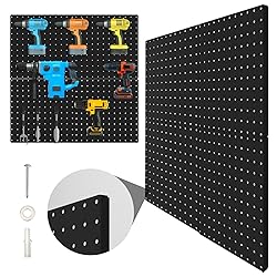 Hogurity Peg Board, 4 Pack Metal Pegboard Panels