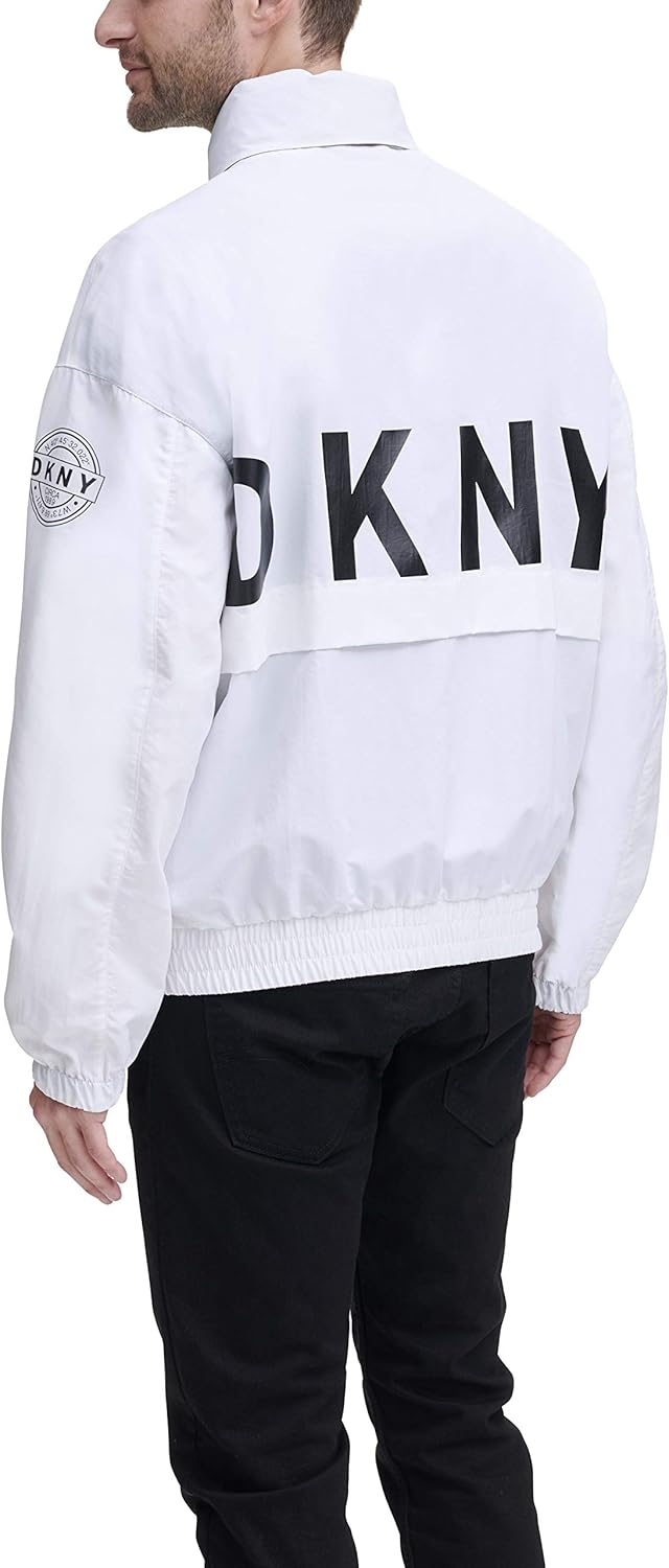 DKNY mens Water Resistant Taslan Windbreaker Jacket at  Men’s Clothing store