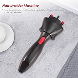 Papiivan Automatic Electric Hair Braider Twist Styling Device Black Red Portable view 5