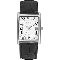 Amazon.com: Avaner Men's Square Watch, Vintage Leather Cuff