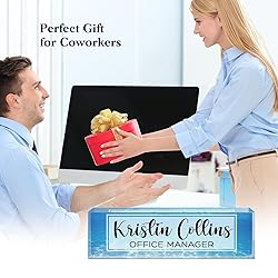 Custom Name Plate for Desk, Acrylic Office Decor
