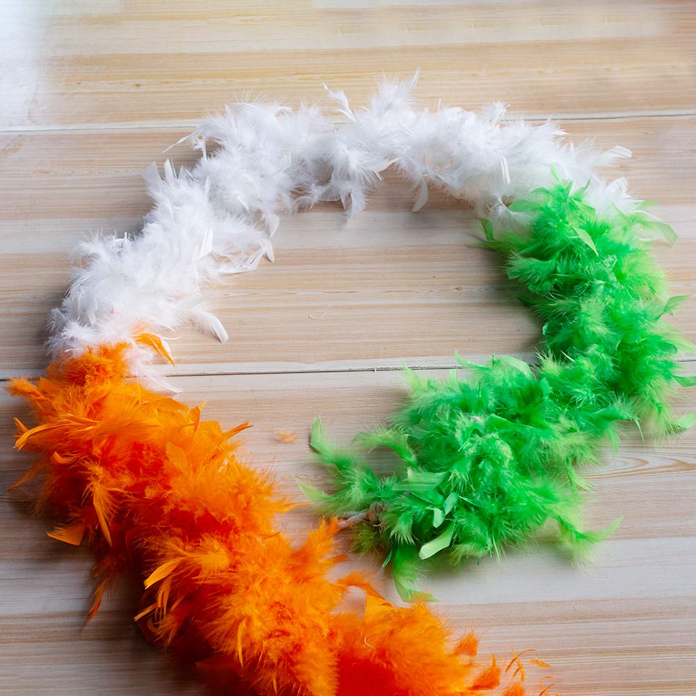 St. Patrick\'s Decorative Tops, 3PCS Irish 3 Color Feather Strip