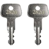2820 X-Cargo Luggage Roof Replacement Key,X-Cargo Roof Rack Key Karrite Ski Bike xcargo Carrier Skyline Sportrack XL,Replacement Keys for X-Cargo roof Racks[2 Pack]