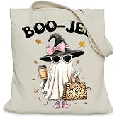 LUERHUI Halloween Ghost Gifts Tote Bag for Women, Fall Spooky Season Tote Bag for Halloween, Medium Size with Inner Pocket