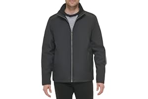 Calvin Klein Mens Stand Collar Poly JacketJacket